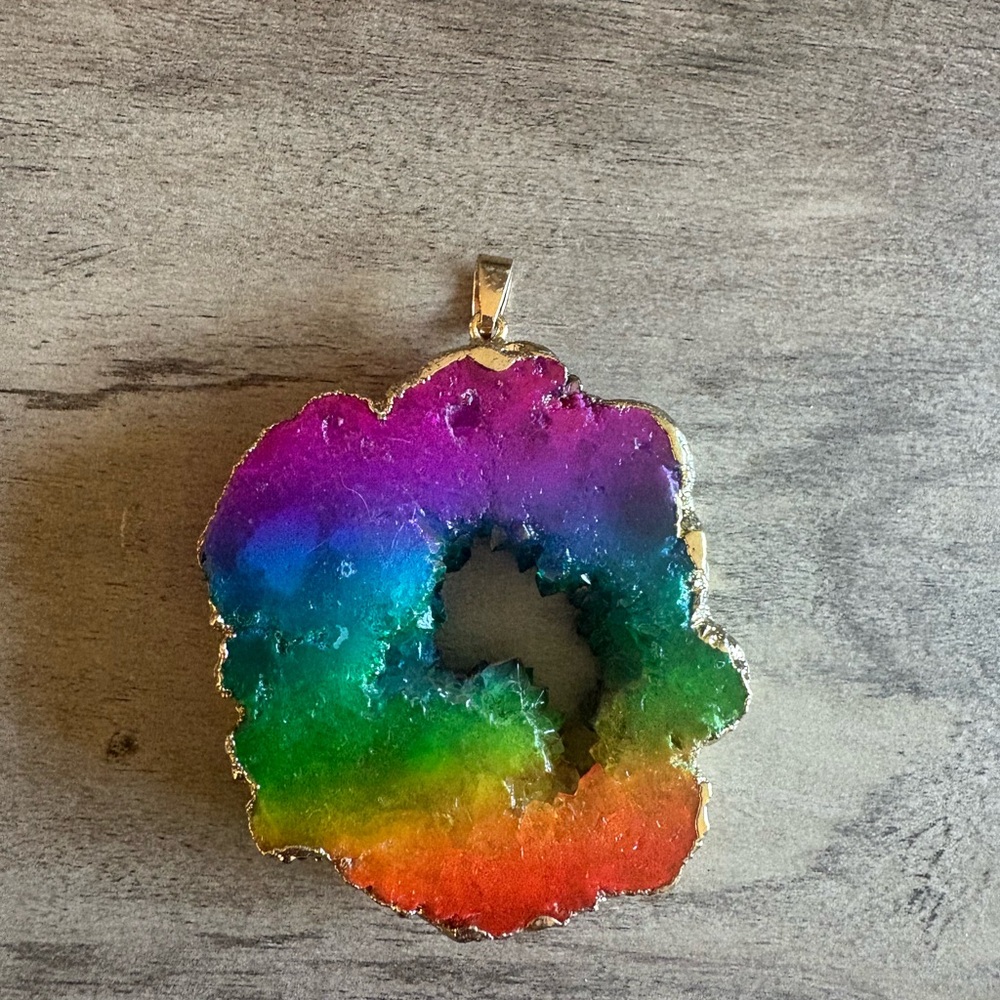 Rainbow Agate Pendant